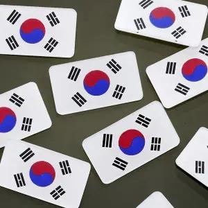 (5개세트)ATB01 태극기 패션 아크릴 브로치 뱃지