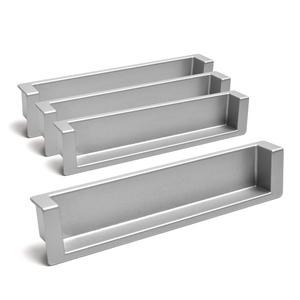 두일 심플 반매립 가구손잡이 실버 4개