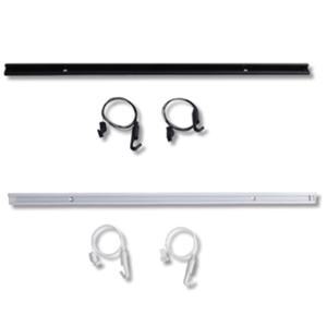 벽체 갤러리액자설치용 와이어 레일 세트 블랙 500mm