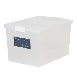 창신리빙-리빙박스 45L 380x550x310mm (1EA)/이사짐박스/투명수납함/멀티박스/슬라이딩리빙박스/플라스틱