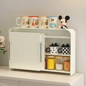 디귿수납장 철제 수납함 양념통 받침대 화이트 약통 보관함 커피머신 디귿철제수납장 손잡이