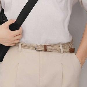 구멍없는 꽈배기 허리벨트 스판 밴딩 스티치 허리클때-WFGZAWD