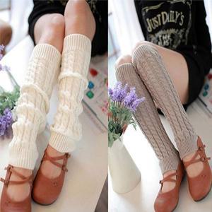 꽈배기 롱레그워머 발토시 겨울방한 니트레그워머