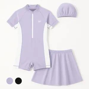 생존수영 초등학생 여아 수영복 UPF50+ 자외선차단 래쉬가드