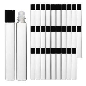 롤온 향수용기 공병 블랙 뚜껑 투명 10ml 30개 디퓨저용기 방향제 차량용방향제 디퓨저재료