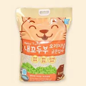 (20L 오리지널) 내꼬두부 모래/고양이/먼지/제로/두부/입자/먼지없는/냥이/화장실/대용량/배변/모레/동물