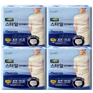 디펜드 스타일 언더웨어 파워 대형 남성용 8매 x4팩