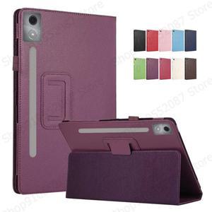 레노버 아이디어탭 프로 12.7 케이스 tb373fu 마그네틱 PU 가죽 폴드 스탠드 커버 (샤오신 패드 2025 호환)