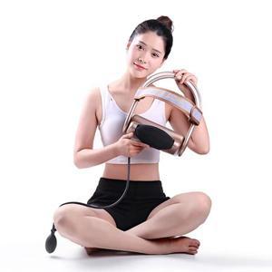 마사지기 편안한 채워진 공기 목 마사지 기계 스트레치 공기 압축 자궁 경부 트랙터 베개 반죽 근육 자극기