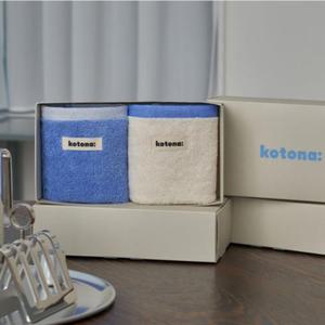 코토나 핸드타월 손수건 욕실 선물 추천 2P 세트