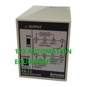 새 Autonics PA-12 근접 센서 스위치 컨트롤러 8핀 플러그