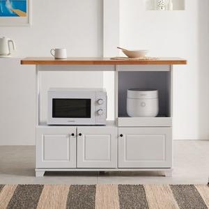 [인터데코]렌지대 홈빠 보조조리대 주방수납장 밥솥장 120cm P0000JUW (착불)