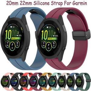 22mm 소프트 실리콘 밴드 (가민 포러너 165 965 265 55 마그네틱 브레이슬릿 손목밴드 액티브 5 스트랩)
