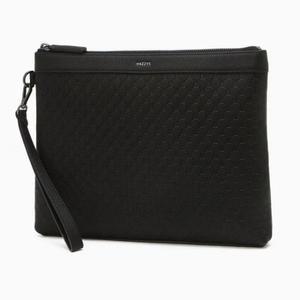 [NS홈쇼핑][헤지스ACC] 블랙 이니셜패턴 소가죽 클러치백 HJHO5F830BK[35287052]