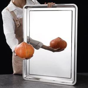 스테인리스 초대형 철판트레이 떡볶이판 조리용 주방 사각 쟁반