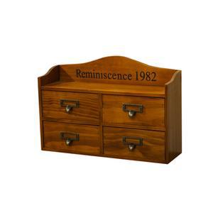 빈티지 우드 약수납장 식탁 케이스 거실 01 미니서랍장 찻장 미니 원목선반장 꽃무늬