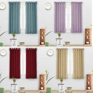 아일렛 3중직 암막 창문 커튼 135x170cm 2장 SET 끈증정 커텐 형 레일 봉 용