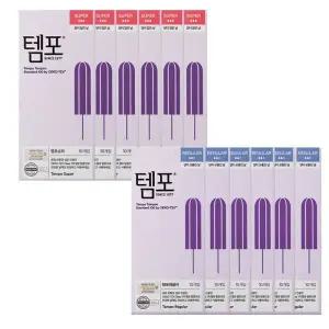 템포 슈퍼 레귤러 60개입 / 체내형 생리대 탐폰