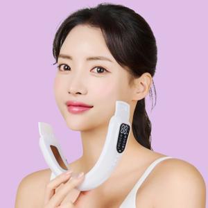 모드샷 EMS 얼굴 마사지기 밴드 V라인 이중턱 턱살 LED 브이라인 붓기