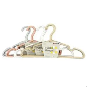 셔츠 블라우스 미끄럼방지 플라스틱 옷걸이 5P 곡선옷걸이 셔츠옷걸이 블라우스옷걸이