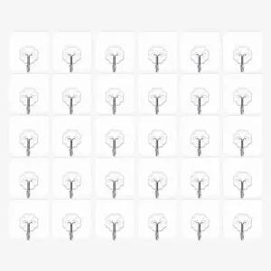 (10개입 3세트) 온리빙 후크 걸이/욕실/벽후크/소품/벽걸이/옷걸이/현관/접착식/걸이용/벽고리/접착/마스크