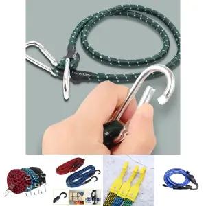 비너형 자전거줄 1m 캠핑로프 자전거 탄성로프 밧줄/고리줄바/카트/벨트/오토바이/고무줄/손수레/힙색