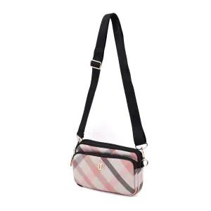 [백화점 선물포장] 닥스 크로스백 여성 나일론 경량 미니 핸드폰 가방 핑크 952