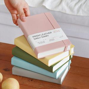 인디고 2026 프리즘 레더 B6 데일리 다이어리(날짜형 32절 일간)