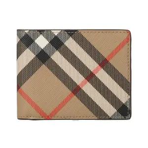 [롯데백화점]버버리 체크 바이폴드 남성 반지갑(베이지) 8095693