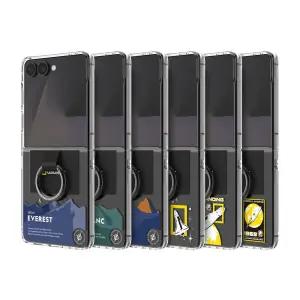 내셔널지오그래픽 갤럭시Z플립7 링 스트랩 크리스탈 케이스