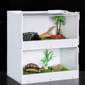 파충류 도마뱀 사육장 달팽이 키우기 은신처 소형