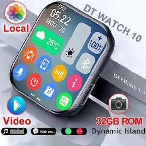 Apple Watch 10 GPS 스마트 시계 32G 메모리 뮤직 비디오 NFC 블루투스 통화 안드로이드 l0S 용 방수 Smart
