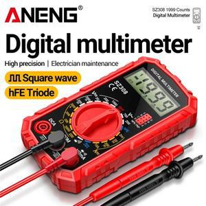 ANENG SZ308 디지털 멀티미터 AC/DC 전류 측정기 저항 백라이트 옴 구형파 도구
