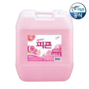 피죤 대용량 섬유유연제 핑크로즈 20L 용기