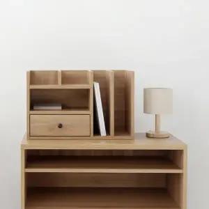 책상 정리함 원목 데스크 책장 미니 수납장