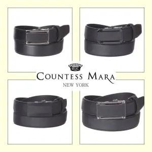 [롯데백화점]카운테스마라 소가죽 정장 베스트 남성 블랙자동벨트5종택1