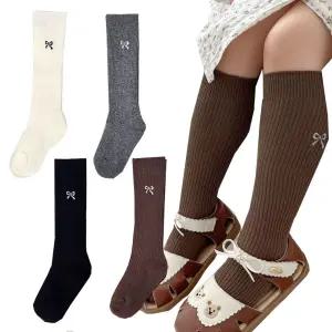 아동 유아 여아 어린이 러블리 리본 자수 양말 세트 폴인러브 4종 니삭스