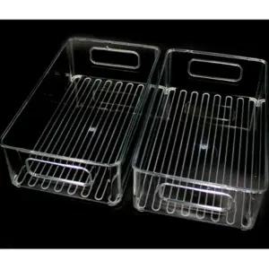 손잡이 투명 아크릴 펜트리 박스 투명서랍 정리함 아크릴 정리함 팬트리수납