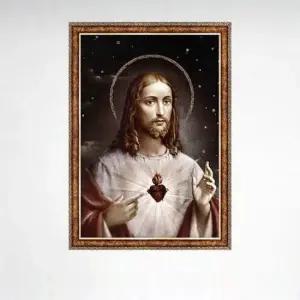 1000피스 직소퍼즐 그리스도 야광 앤틱골드 액자세트 취미퍼즐 교육퍼즐 1000조각 1000피스