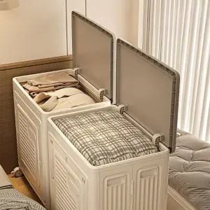 특대형 폴딩 리빙박스 옷정리 수납함 130L YJ061