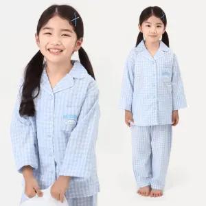 산리오 시나모롤 아동 체크 9부 파자마세트 / 키즈 유아 여아 잠옷