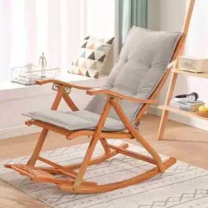 리클라이너 쿠션 일체형 흔들의자 범용 접이식 휴식