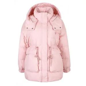 [하프클럽/레코브](레코브) 허리스트링 후드 덕다운점퍼(LC31CZDW004X)