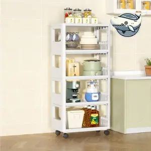 이동형 수납 바구니 정리함 다용도 바퀴 접이식 베란다선반 세탁기선반 조립식선반 창고선반