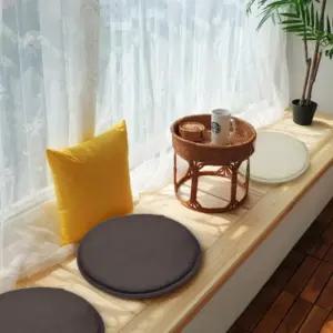 얇은의자방석 커피숍 카페 원형 둥근방석 인테리어