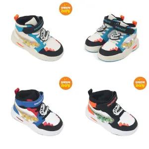 [다이노솔즈](본점)[DINOSOLES] 다이노솔즈 티렉스 스켈레톤 미드 불 나오는 LED 운동화 (150mm~190mm)