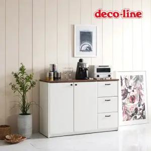 데코라인 코넬 모카 1200 주방 수납장 서랍형 DAP006C (착불)