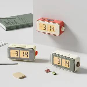 무아스 레트로 오토플립 알람 탁상 벽시계