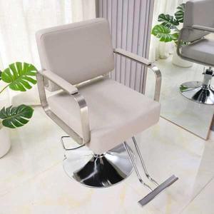 실 의자 높이조절 받침 팔걸이 편한 바버샵 디자인 메이크업 리프트 실버 이발소