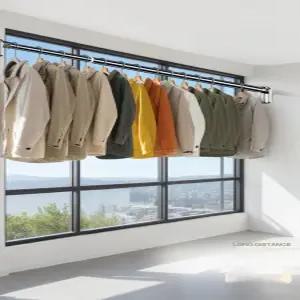 4m 5m 무타공커튼봉 암막커튼봉 간편설치 신축 긴무타공커튼봉 이중커튼봉 제이라이프